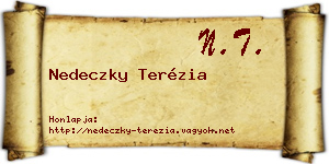 Nedeczky Terézia névjegykártya